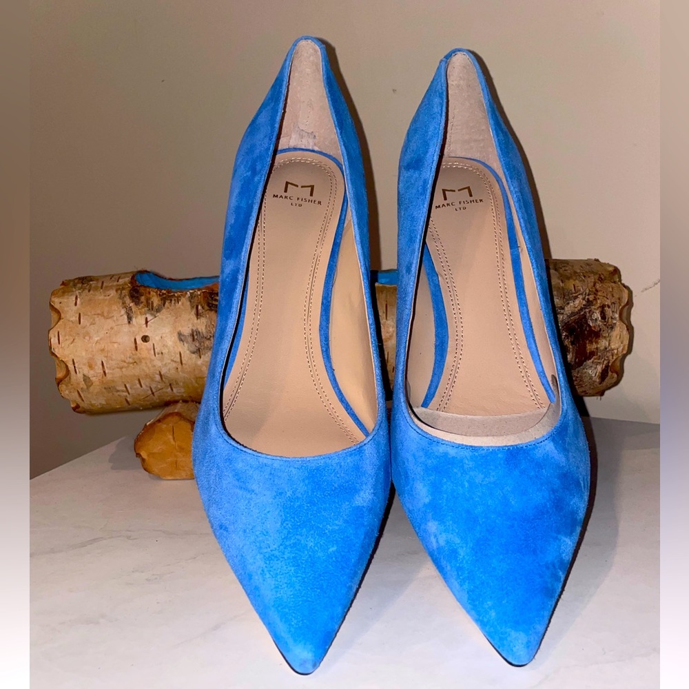 Dress Up or Down these Chrome Blue Suede Shoes
